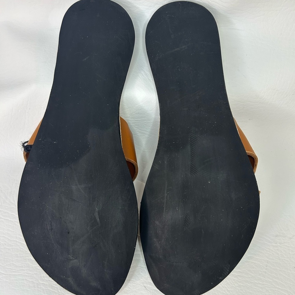NWT Deux Mains Leather Slide Sandals – Women’s Size 11 – Ethical / Fair Trade - Picture 5 of 5